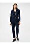 Fabric Trousers High Waist Crop Leg Epaulettes - 2