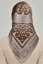 2021/22 Autumn and Winter Series Geometric Pattern Silk Twill Scarf 8650D-07 - 3