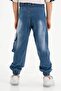 Boy's Jogger Cargo Pocket Jeans Trousers - 4