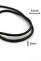 Necklace Set , Charcoal grey Wood, Special Gift, Scandinavian Axe, Spear and Wolf, Rope and Chain. - 4