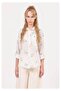 Young Girl's Guipure Embroidered Shirt