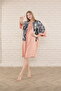 women's short sleeve midi length tunic dress - 5