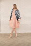 women's short sleeve midi length tunic dress - 6