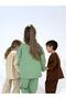 Green Children's Oversize Gabardine Trousers 2 Pieces Top and Bottom Set - 3