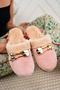 Winter House Slippers Pink Plush Woolen Women's Slippers Guest Dowry Bundle Bridal Slippers