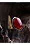 Natural Stone Agate Natural Stone Adjustable Women's Ring - 5