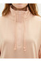 Stand Collar Plain Long Sleeve Women's Sweatshirt - 4