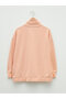 Stand Collar Plain Long Sleeve Women's Sweatshirt - 7