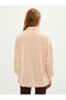 Stand Collar Plain Long Sleeve Women's Sweatshirt - 5