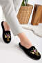 Women's Tile House Slippers Winter Indoor Soft Comfortable Slippers Embroidered Dowry Bundle Slippers - 2