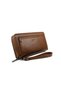 Genuine Leather Tan Handbag with Phone Compartment