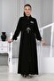 Girl's Tunnel Belted Cap & Abaya with Elastic Sleeves - 8