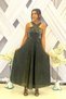 Girl's Monorail Satin Fabric Long Evening Dress Prom Graduation Gown - 6