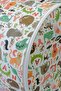 45X50Cm Cylinder Multi-Purpose Organizer Dirty&Toy&Basket Organizer Children's Storage Bin Cute Patterned - 5