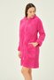 Women's Hooded Glittery Ultrasoft Zipper Pocket Dress