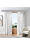 Cream Satin Sunshade Premium Curtain - 1st Class Tightly Woven Fabric - 2