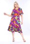 Plus Size Knee-Length Sleeve And Skirt Ruffle detailed short sleeve Stylish Pocket Viscose Combed Cotton Dress - 8