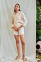Şile Cloth Linen Shirt Shorts Top-Bottom Set - 2