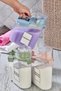 4-Piece Lid Liquid Powder Detergent Storage Container Bathroom Organizer Multi-Purpose Storage Box 2 Lt - 4