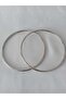 11 cm Silver Metal Round Ring Bag Handle - 3