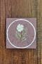 Natural Stone Trivet 20x20cm Purple Background Flower Printed Stone Trivet - 2