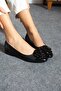 Vita Flower Accessory Ballerinas - Black