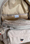 Unisex Dirty Beige Backpack School Bag Laptop And Travel Bag Waterproof with Amigurumi Teddy Bear - 5