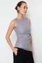 Blouses - Gray - Slim - 3