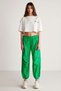 Kelsey Women's Waterproof Parachute Fabric Green Trousers with Stopper Detail - 4