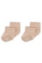 2 Pack Bamboo Baby Socks I Beige I Beige Newborn Baby Girl Boy Socks