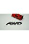 Dk Awd All Wheel Drive Luggage Black Metal 3m 3d Text Logo - 2