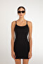 Soft Touch Rope Strap Mini Dress Black - 3
