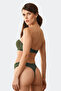 طقم حمالة صدر بدون حمالات من Burnt Olive 4671 Cenova Balenli Dantel Soft Push Up نصف داعم مع حزام هدية - 2
