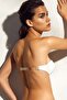 حمالة صدر نسائية بيضاء 6026 Underwire بدون حمالات وحزام شفاف مدعوم بحمالة صدر صغيرة - 2