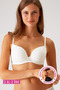 Ecru 6220 Paris Underwire حمالة صدر دانتيل مبطنة غير مدعومة (مع خيار C CUP)