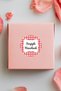 120 Pieces Red Round Adhesive Product Packaging Thank You Label, Sticker - 2