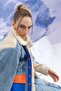 Women's Plush Detailed Denim Coat