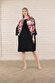 women's short sleeve midi length tunic dress
