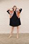 women's short sleeve midi length tunic dress - 8