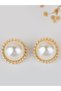 Vintage Women's Earrings with Big Pearls