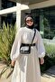 Organic Linen Drawstring Dress I BIHEM - 4