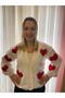 Hand Knitted Heart Women's Cardigan - 3