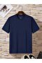 Navy Blue Plain Oversize T-shirt