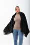 Black Shawl Fleece - 5