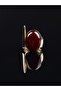 Natural Stone Agate Natural Stone Adjustable Women's Ring - 2