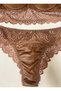 Women's Leather Supported Bra Panties Lingerie Set - 8