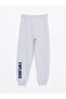 Stand Collar Printed Long Sleeve Boy's Pajama Set - 3