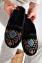 Women's Tile House Slippers Winter Indoor Soft Comfortable Slippers Embroidered Dowry Bundle Slippers