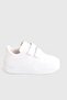 Daily Unisex Children's Striped White Lightweight Velcro Sneakers Comfortable Sneakers - 3