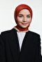 Mk Baklava Cotton Scarf Dark Brick